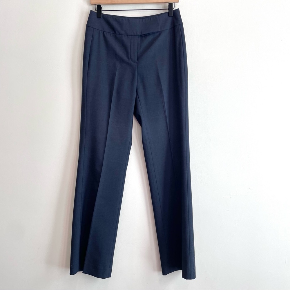 Elie Tahari Straight Leg Wool Blend Dress Pants